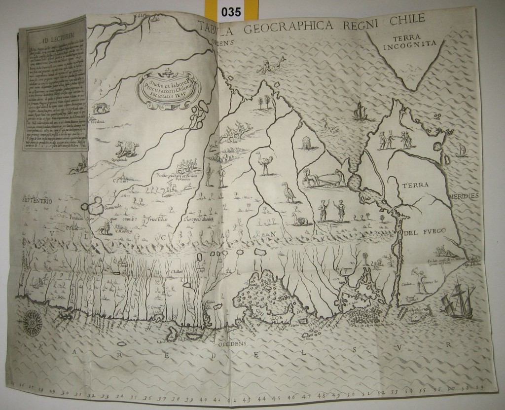 (CHILE.) Ovalle, Alonso de. Historica relatione del regno di Cile.